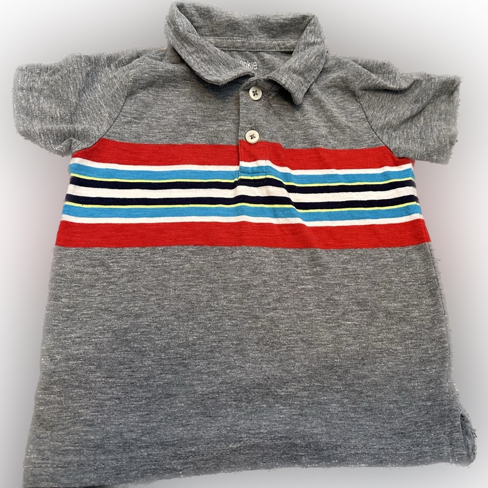 Striped toddler polo